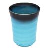 Mino Higashiyama Stylish Japanese Made In Product Ware, Kiln, "Turquoise" Teacup, Capacity Approx. 190ml, Diameter Approx. 7cm, Height Approx.