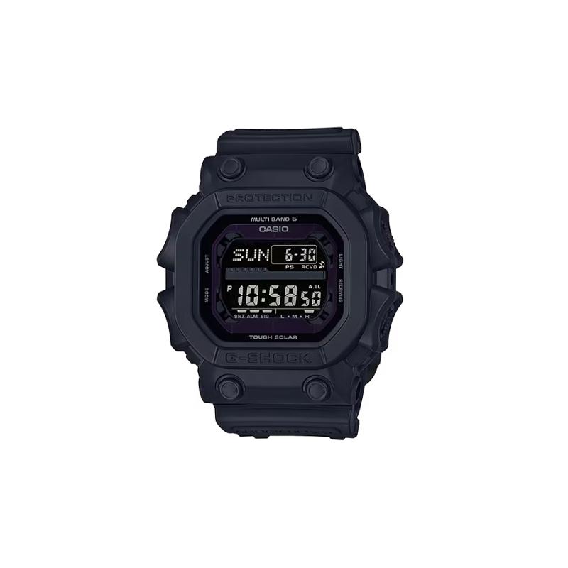 Casio Серия DIGITAL-квадратная, водонепроницаемость 200 метров, кварцевый механизм, полимерный ремешок, японские и корейские часы, мужские часы, черный циферблат GXW-56BB-1JF