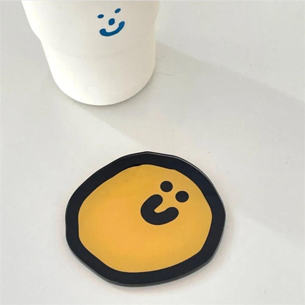 Acrylic Heat Insulation Pad Cartoon Tea Cup Mat Ins Coaster Home