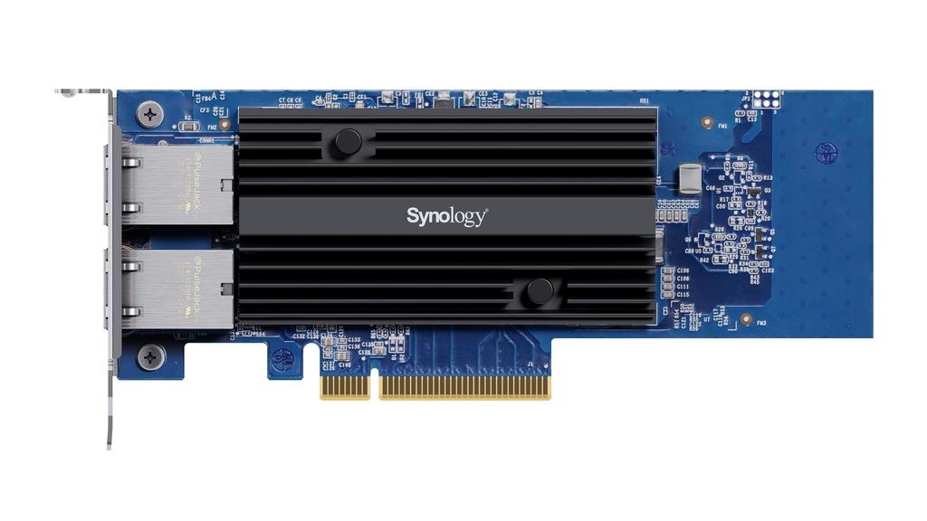 Сетевая карта расширения Synology с двумя портами для Обрабатывается авторизованным отечественным дистрибьютором [Карта расширения NIC] E10G30-T2 [10GbE / RJ-45 / /