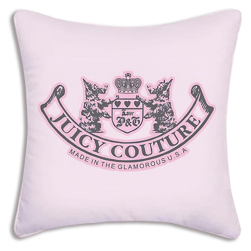 Модные розовые наволочки J-Juicys C-Couture Мультяшные декоративные чехлы для дивана Домашние двусторонние чехлы из короткого плюша Милые чехлы для подушек