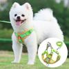 Daily Public Small and Medium-sized Dog Dog Harness with Leash, Green
