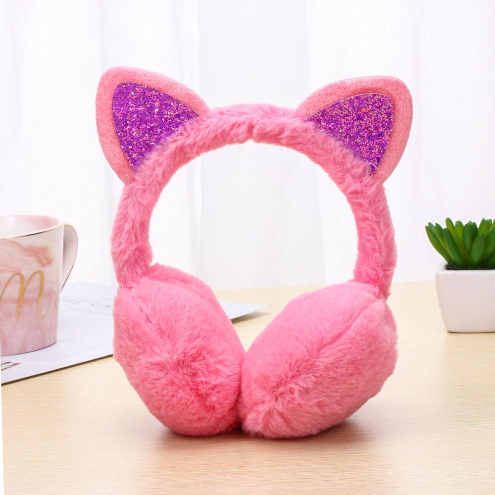Headband Outdoor Earmuff Women Girls Ear Warmers for Cold Weather Cat Ears Winter Warm Earmuffs