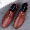 Fashion Classic Casual Leather Men's Oxford Shoes Hot Sale Men Casual Shoes Soft Lace-up Formal Dress Footwear Lightweight Derby Shoes