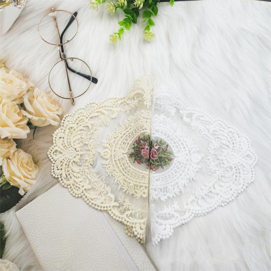 Вышитый кружевной поднос, ретро-салфетка для французского вязания крючком, вышитый вручную цветок, коврик для стола
