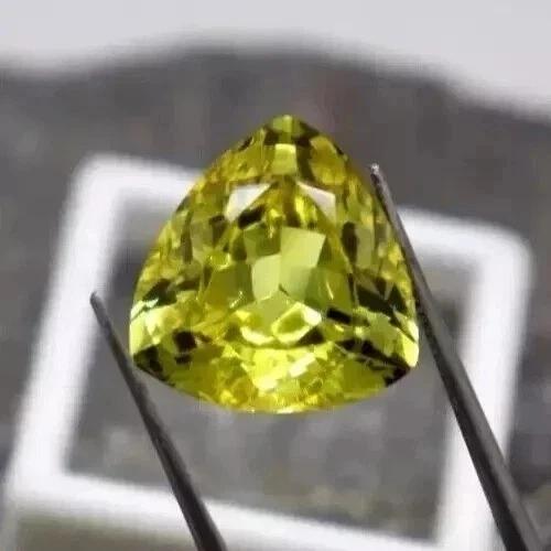 Trillion Cut Natural Amazing Yellow Sapphire 10-11 Ct Fabulous Gemstone