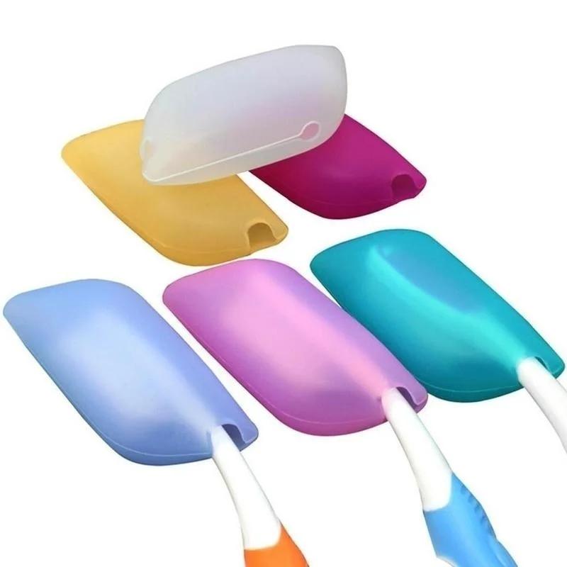 Toothbrush Head Portable Toothbrush Head Protection Sleeve Fashion Travel Supplies (color:random)