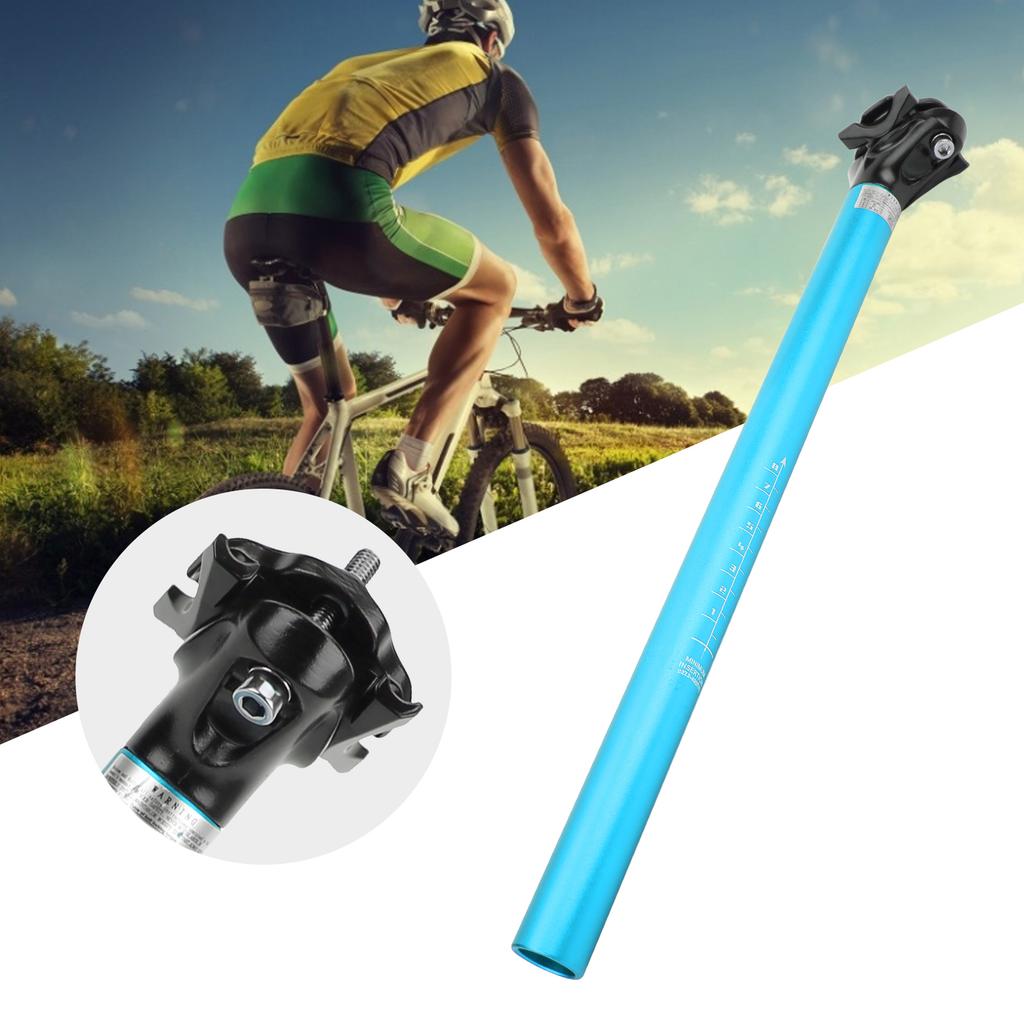 LUNJE Mountain Bike Seatpost Aluminum Alloy Saddle Post Tube 27.2x400mm