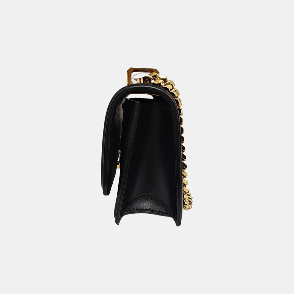 [Pre-Owned] Tb Exclusive Logo Lock Metal Chain Leather Mini Shoulder Crossbody Bag - Good #1OELK8W