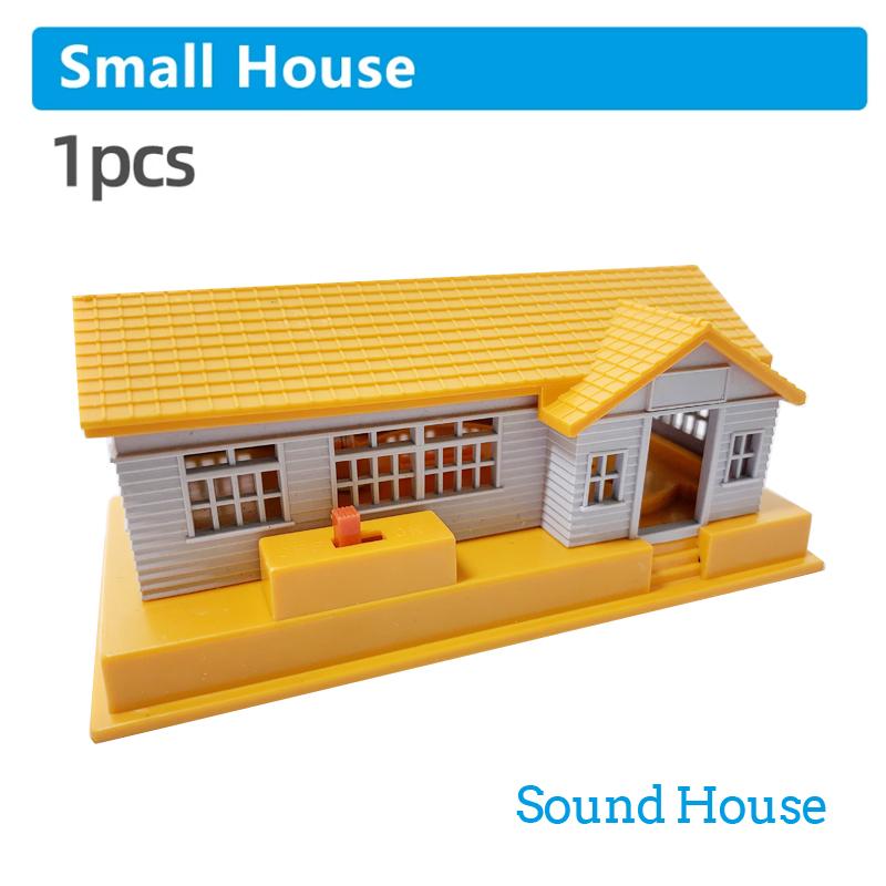 All Kinds of Plastic Rail Train Track Parts Accessories Station/Gas Station/Traffic Light/Bridge Special Gift for Children X1