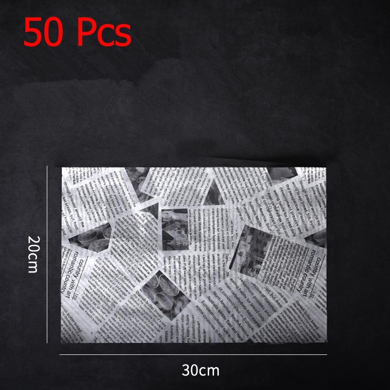 LMETJMA 50Pcs Premium Deli Paper Sandwich Wrapping Paper Greaseproof Non-stick Parchment Paper Baking Paper For Bread Pizza JT69