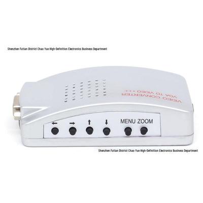 Конвертер VGA в AV и S-Video: Адаптер для видео высокой четкости с ПК на ТВ