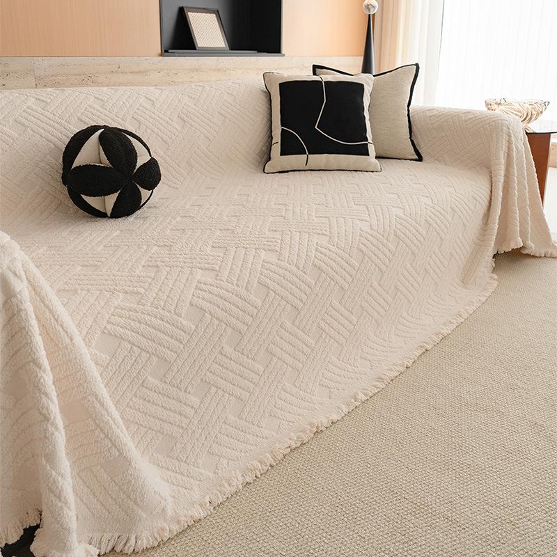 Thick Padded Sofa Cover With Breathable Fabric, Fitted Couch Cover And Anti-Slip Sofa Slipcover For Comfort