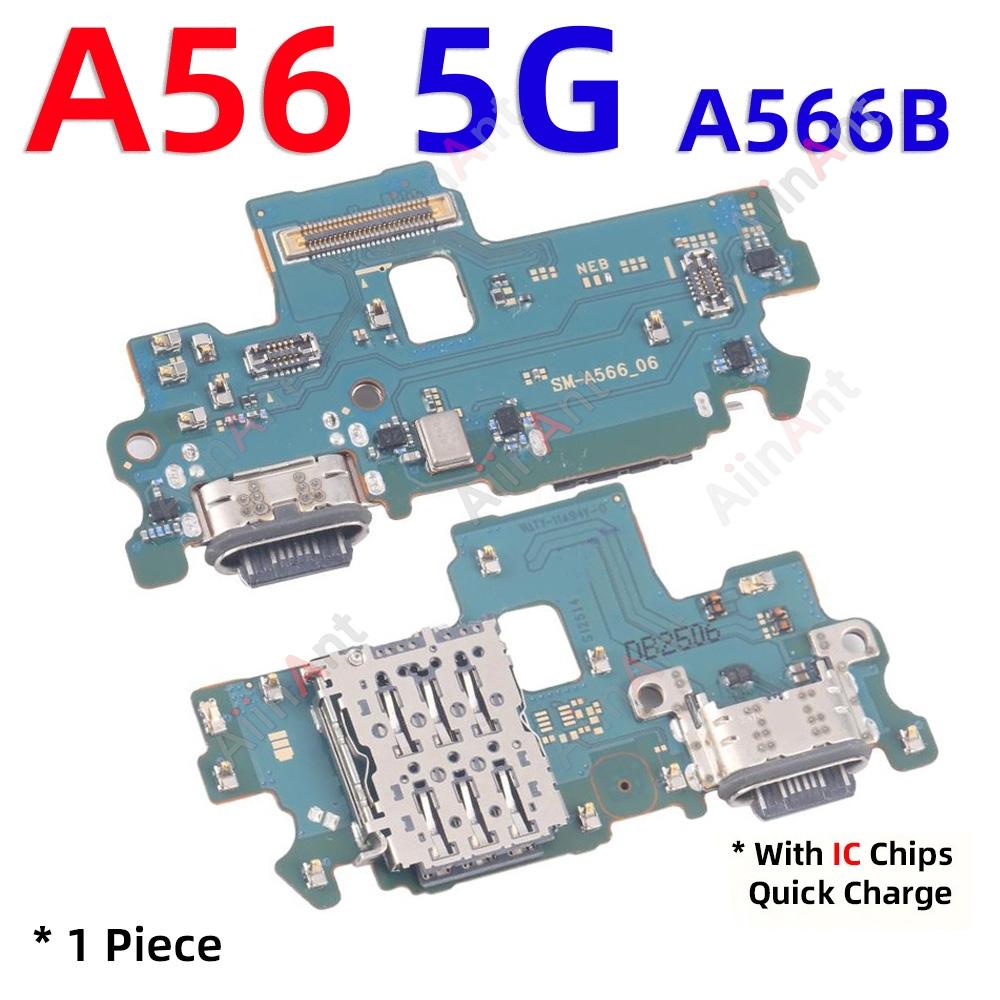 Плата-коннектор порта зарядки USB Dock Flex-кабель для Samsung Galaxy A50 A51 A52 A52s A53 A54 A55 A56 A50S A505F A505U US EU