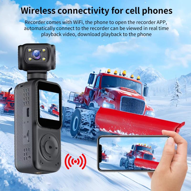 WIFI Управление 2K Ручная Спортивная Камера с Поворотным на 270° Видеорегистратором Функция Ночного Видения Подходит для Велоспорта на Открытом Воздухе и т.д.