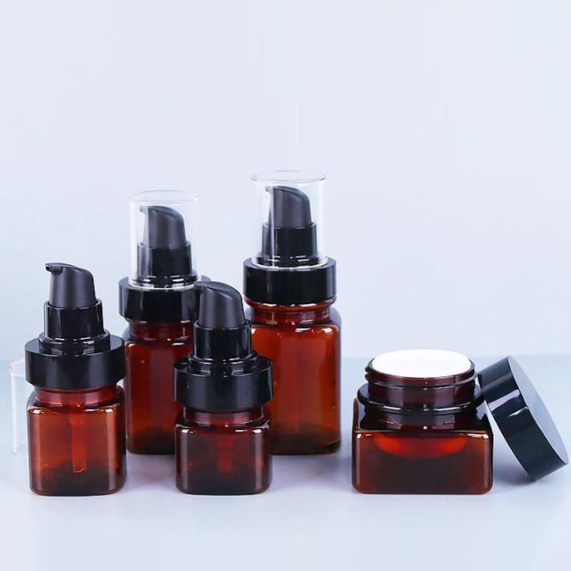 1 шт. Пустой флакон-спрей 30/50/70/100/120 мл, флакон с дозатором, коричневый, для защиты от света, контейнер для жидкой основы, крема для глаз, косметики