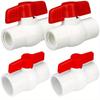 2 Pack PVC Ball Valves - Easy-to-Install Water Shut-Off - Versatile Sizes for Tanks, Aquariums, and Irrigation