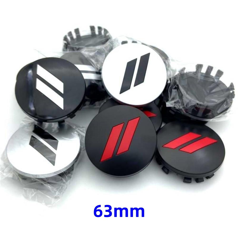 4Pcs 63MM Car Logo Wheel Center Hub Caps Rim Cover Emblem Sticker for Dodge Charger Challenger Hell Cat SR-T for Chrysler 300C U111