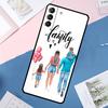 Мама Дочь Девочка Сын Папа Чехол Для Samsung Galaxy S23 S22 S24 Ultra Note 20 S20 S21 FE S9 S10 Note 10 Plus Задняя Крышка