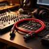 Удлинительный кабель XLR для микрофона и устройств, 3-контактный штекер-гнездо, для конференц-звука 50 см/19,69 дюйма