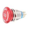 22mm Waterproof Emergency Stop Push Button Switch SelfLock Mushroom Head Button Switch(6 Pin )