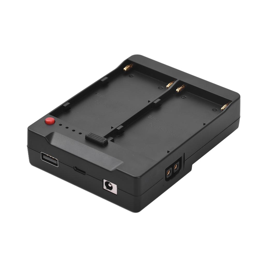 NP F970 F750 F550 Battery Plate to V Lock V Mount Buckle Bracket Adapter with USB A  Type C  DC  D TAP Outputs