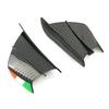 Black Carbon Fiber Style Motorcycle Pages Winglet Wing Spoiler Air Deflector 2x