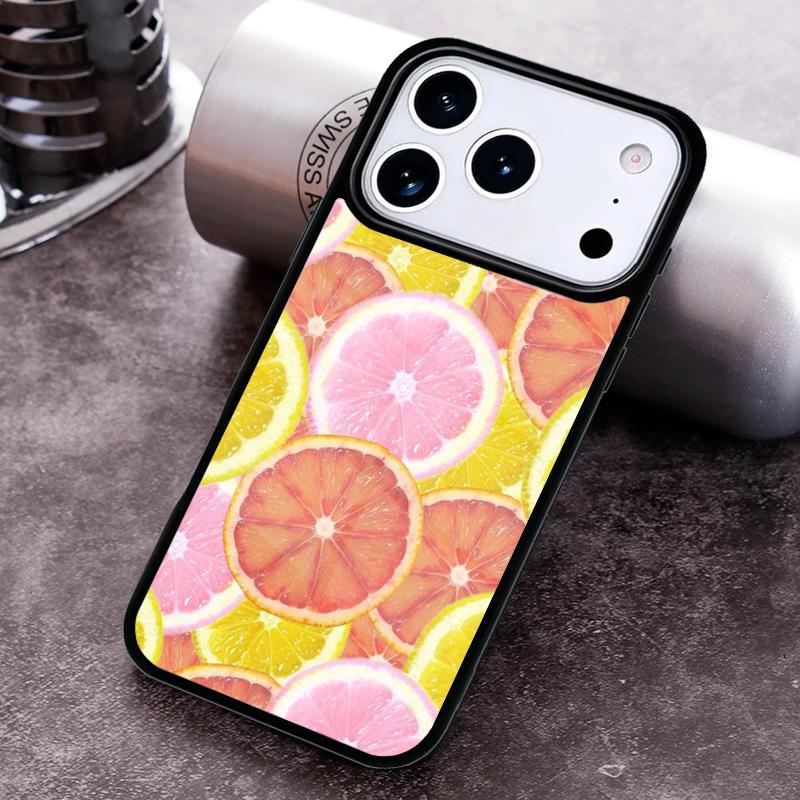 Фрукты лимон апельсин дуриан Чехол для телефона для iPhone 17 16 15 Pro Max Air 14 13 12 11 Plus Ударопрочный чехол