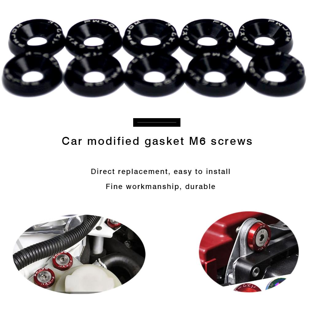 M6 Автомобильный стайлинг Модификация Наклейки Наклейки Пароль Шайба крыла Номерной знак Болты Автоаксессуары