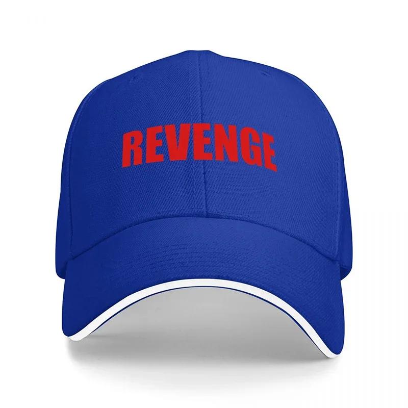 REVENGE BLACK BASEBALL CAP WITH BOLD RED LOGO DESIGN CLASSIC FIT FOR EVERYDAY WEAR AND STYLE STATEUnisexT ACCESSORY