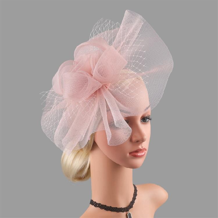 Шляпка-fascinator Цветок Сетка Декоры Повязки на голову и Заколка Для чаепития Головной убор Дышащая Полиэстеровая ткань Свадебный аксессуар
