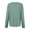 Women's   T-Shirt Retro Slim Slim Long Sleeve Round Neck Button Knit Sweater