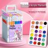 Детский набор акриловых акварельных маркеров - Водостойкие, Непрозрачные, Накладывающиеся цвета в подарочной коробке