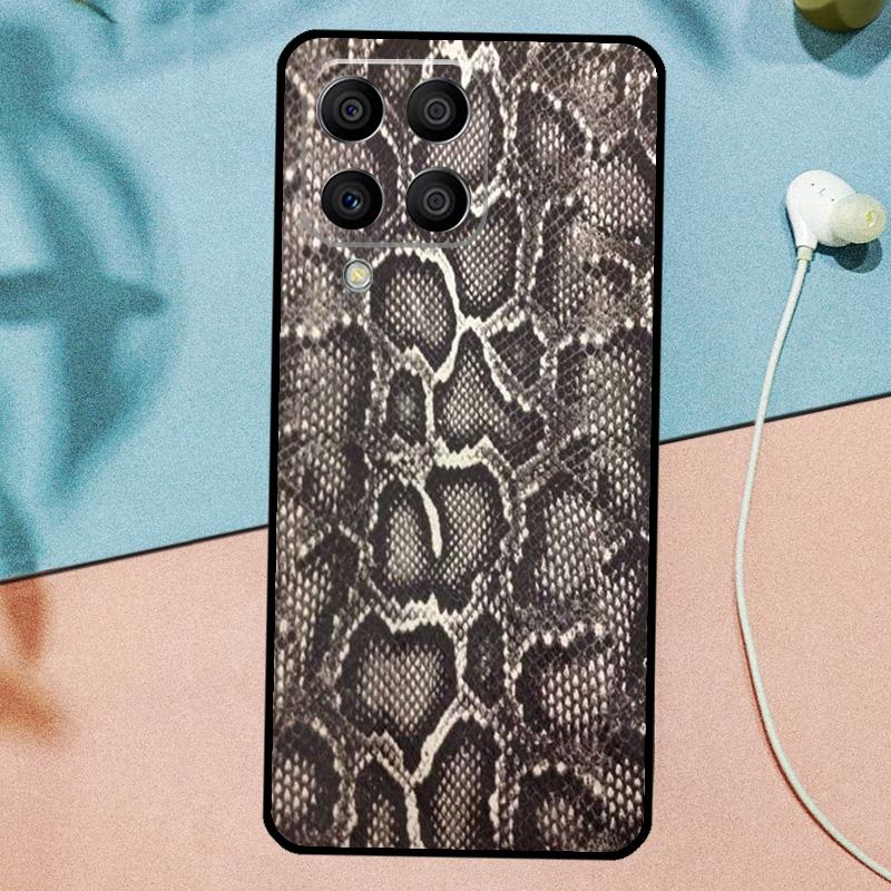 Текстура змеиной кожи для чехла Samsung Galaxy M33 M35 M55 M15 M12 M13 M14 M34 M54 M53 M21 M31 M11 M32 M52 M06 M16