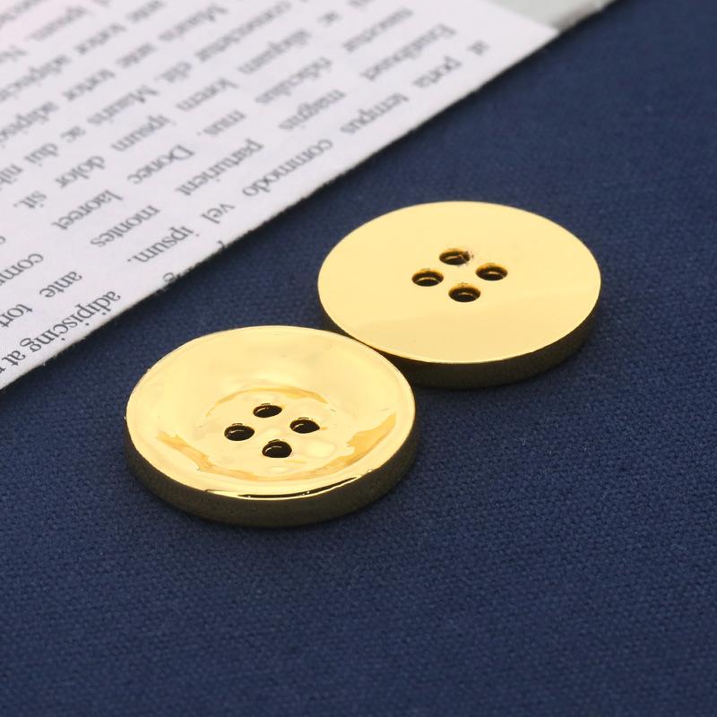 Buttons Gold Versatile Women'S Clothes Decorative Metal Button Accessories Round Suit Coat Sweater Buttons Daquan Men