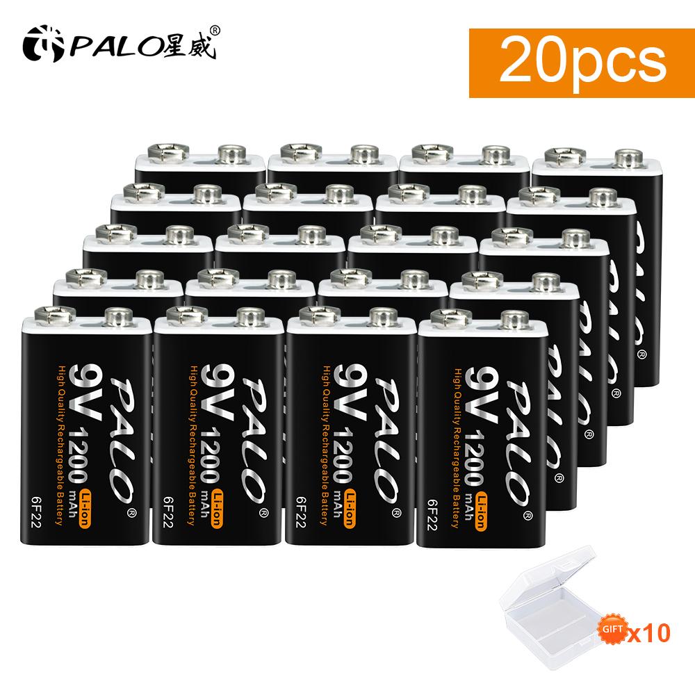 PALO 1200 мАч micro USB 9 В литий-ионная аккумуляторная батарея 6F22 9 В литий-ионная аккумуляторная батарея для модели радиоуправляемого вертолета микрофон игрушка