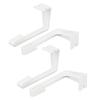 4PCS RV Curtains Holder With Screwdriver White ABS Side Curtain Hold Down Curtain Track Clips for RV Window Curtain