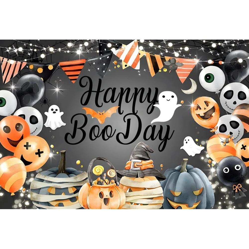 Счастливого Хэллоуина вечеринка украшение подвесная ткань ужас луна тыква ведьма летучая мышь замок фотостудия фон ткань