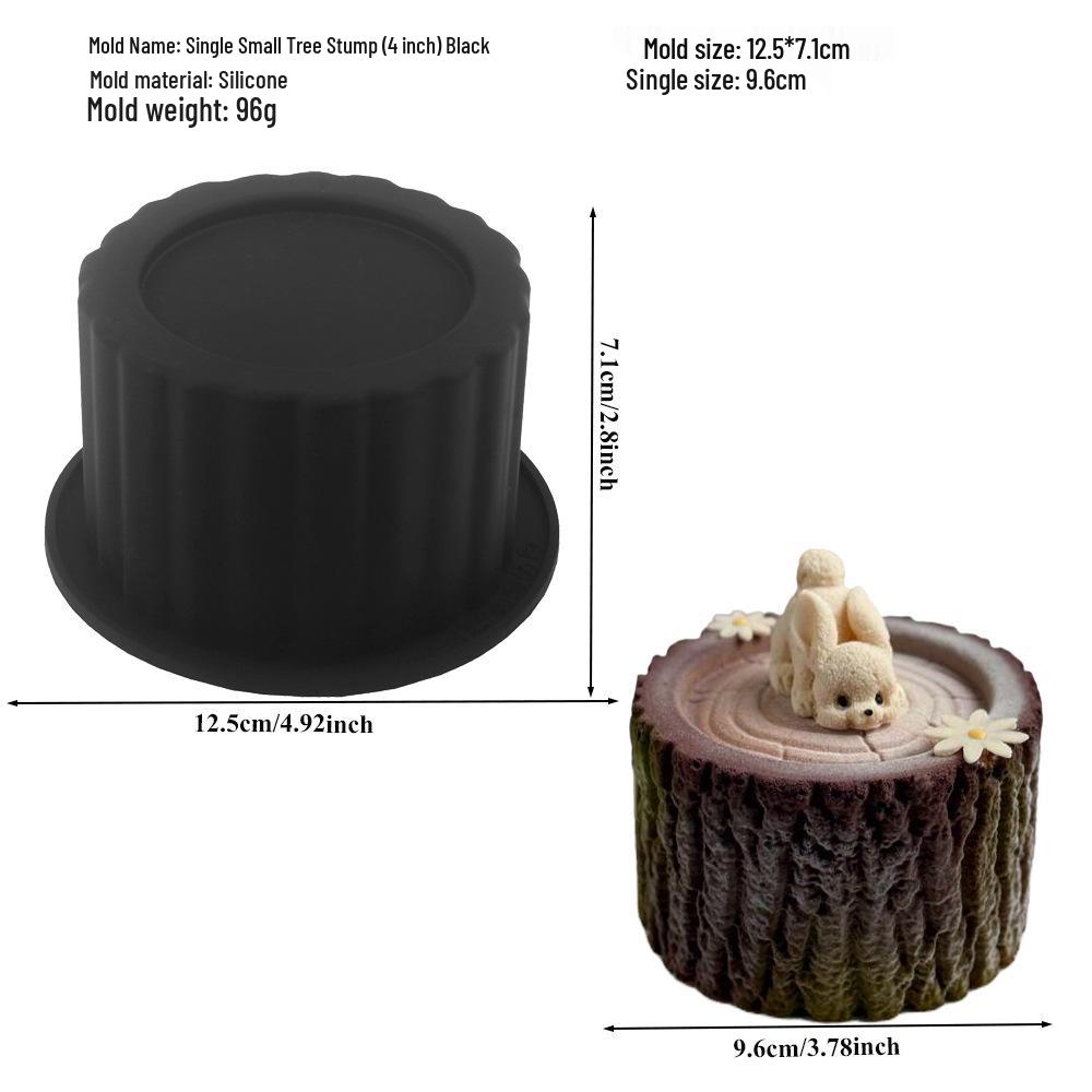 6-Cavity Flower & Heart Silicone Mousse Mold for Chocolate and Cakes