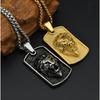 New Fashionable Personalized Mens Trendy Simple Lion Head Pendant Necklace