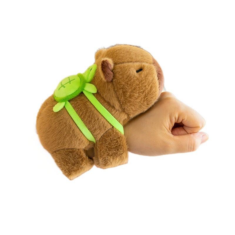 Capybara Plush Wristband Toy Soft Stuffed Animal Kids Adults Cute Handheld Pendant Accessory