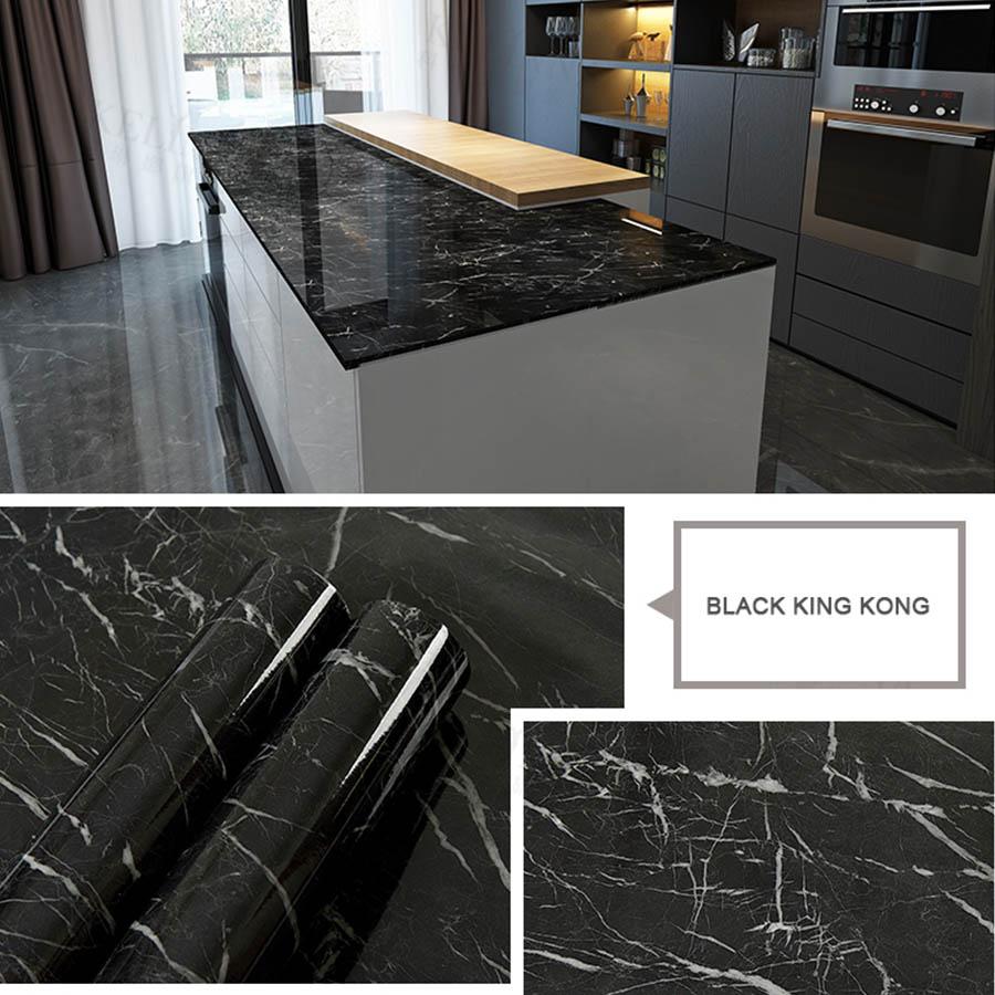 Сделай сам Мраморная декоративная пленка Ванная комната Самоклеящиеся обои для стен Ремонт мебели Кухонная столешница Водонепроницаемые обои