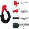 Red Recovery Tow Snatch Ring Pulley Strap Soft Shackle Winch Rope Block Off Road