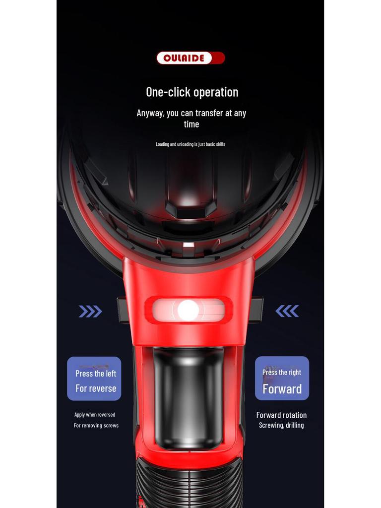 Multipurpose Lithium Electric Screwdriver Set with Rechargeable Hand Drill - Household Tool Box for DIY Projects.