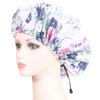 1pc Men and Women Double Layer Waterproof Shower Cap Floral Print Adjustable Double-Layer Elastic Hair Cap Bathing Accessory