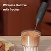 Hand Mixer Milk Frother with Stainless Steel Mixing Head Long-Lasting Battery Efficient Whipping Whisk Drink Mixer