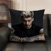 ZZayn MMalik Singer Cushion Cover Natural Linen Organic Fabric DoubleSided Printing Sofa Home Decor Gift Pillow Case