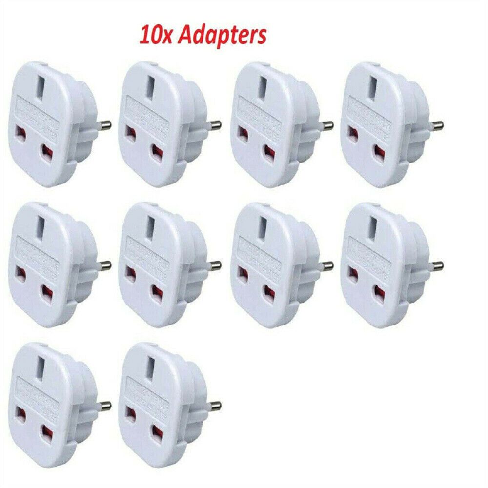 Europe European Wall Socket Travel Adapter Socket Plug Outlet Connector UK to EU Converter