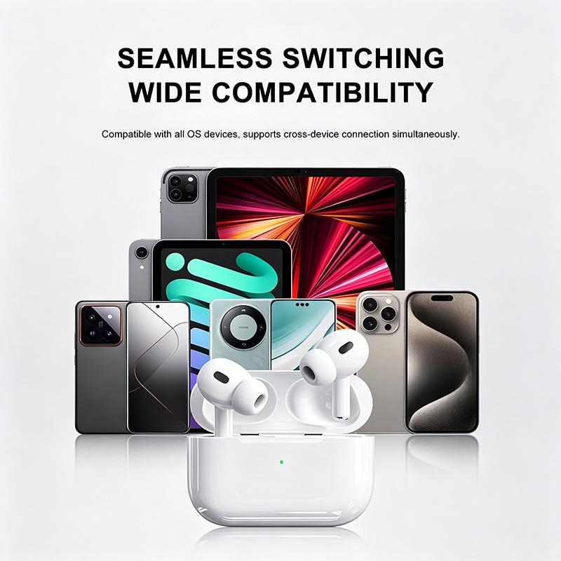 AirPods Pro 2-го поколения True Wireless Bluetooth-наушники Внутриканальные С шумоподавлением Стерео Наушники С кабелем для зарядки Type-C Для iOS Android
