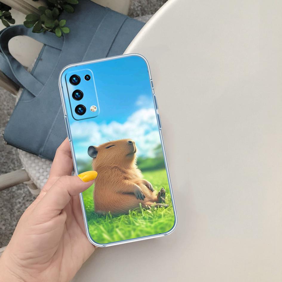 LO19 Cartoon  Capybara Case for Motorola E13 E15 E20 E22 E22I E22S E30 E32 E40 E7 E7I G Plus Power Play Stylus G22 G14